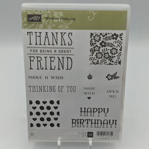 Stampin Up Stamp Set WINDOW SHOPPING 143265 Stamping Cardmaking Craft Papercraft
